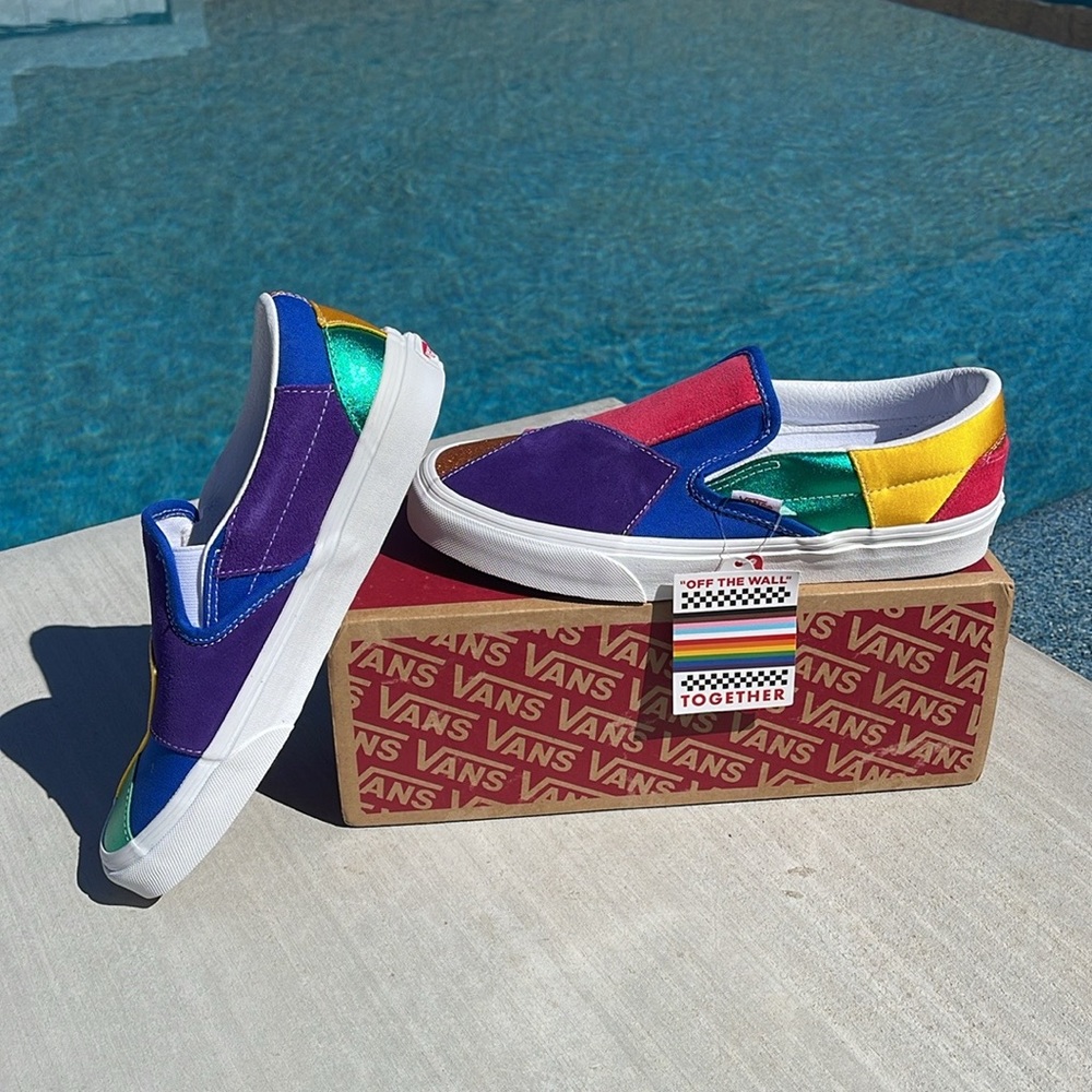 Vans Pride Patchwork Classics Low-Top New In Box. Size 9 - Picture 7 of 16